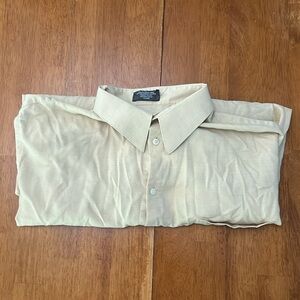 yellow crazy horse button down